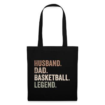 Basketball husband dad fantasy basketball legend - Sac en tissu - noir - Devant