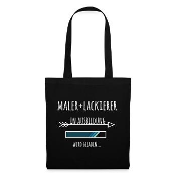 Maler und Lackierer Ausbildung Beruf - Stoffbeutel - Schwarz - Vorne