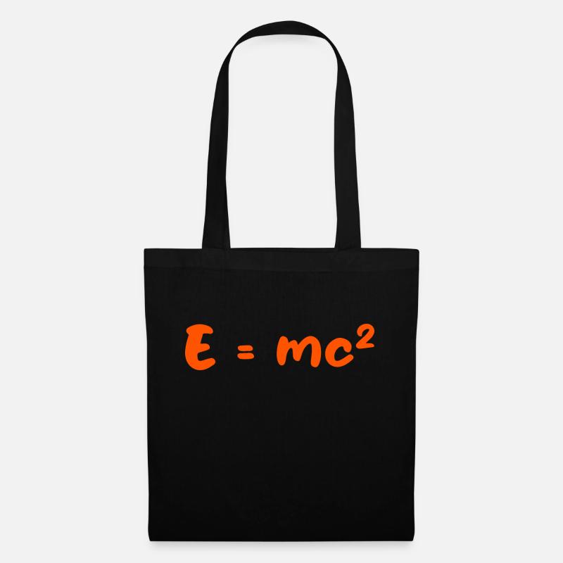 E=mc2 - Stoffbeutel - Schwarz