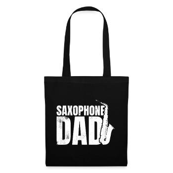 Père saxophoniste - Sac en tissu - noir - Devant