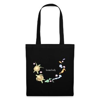 Homebody (white text) - Tote Bag - black - Front