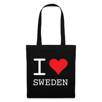 I LOVE SWEDEN Schweden - Tote Bag - black - Front