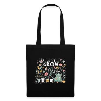 Laissez-le pousser des fleurs de jardin printanières - Sac en tissu - noir - Devant
