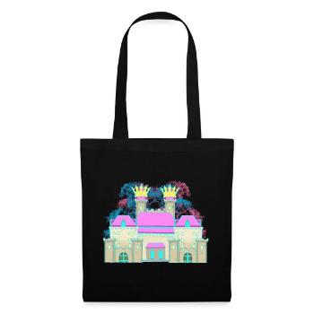 Castle Castle Crown Fortress Knight King - Tote Bag - black - Front