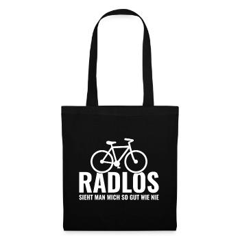Fahrrad - Stoffbeutel - Schwarz - Vorne