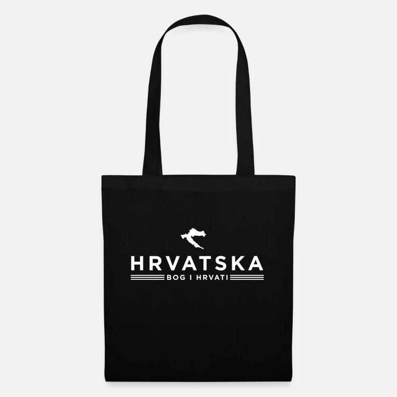 Hrvatska Bog i Hrvati - Stoffbeutel - Schwarz