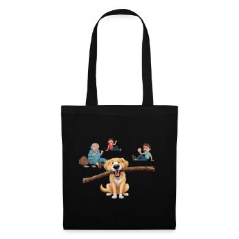 Ne faites jamais confiance à un chien avec un bâton - Sac en tissu - noir - Devant