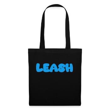 Nom de la laisse Bleu - Sac en tissu - noir - Devant