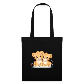 Lion cubs - Tote Bag - black - Front