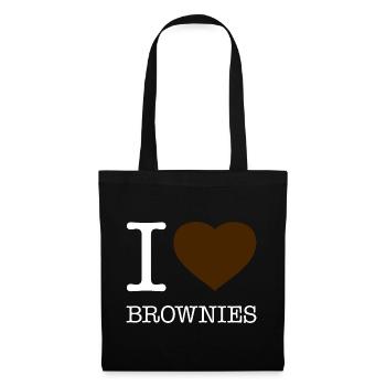 J’ADORE LES BROWNIES - Sac en tissu - noir - Devant