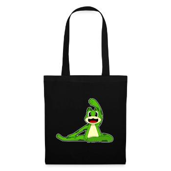 Frosch Yoga Fitness Gymnastik - Stoffbeutel - Schwarz - Vorne
