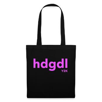 hdgdl hab dich gaz doll lieb magenta Jahr2000 - Stoffbeutel - Schwarz - Vorne