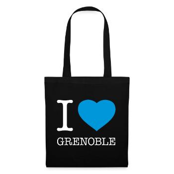 I LOVE GRENOBLE - Stoffbeutel - Schwarz - Vorne
