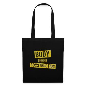 Body under Construction - Stoffbeutel - Schwarz - Vorne
