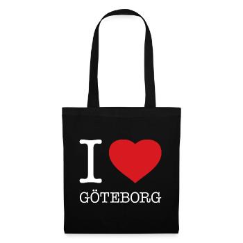 J’ADORE GÖTEBORG - Sac en tissu - noir - Devant