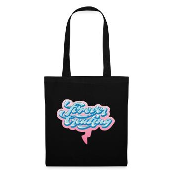 Forever Creating – Artistic Typography - Tote Bag - black - Front