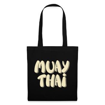 Muay Thai - Stoffbeutel - Schwarz - Vorne