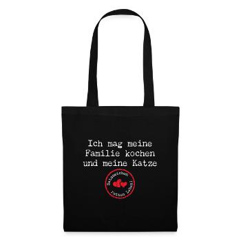 I Like to Cook My Family – Punctuation Humor - Tote Bag - black - Front