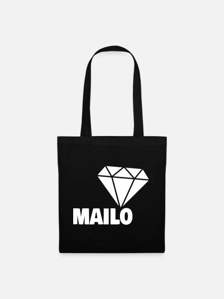 Mailo als Edel - Stoffbeutel - Schwarz