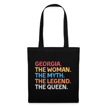 Georgia The Woman The Myth The Legend The Queen - Tote Bag - black - Front
