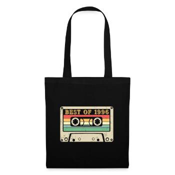 Best of 1996 Cassette rétro 30e anniversaire - Sac en tissu - noir - Devant