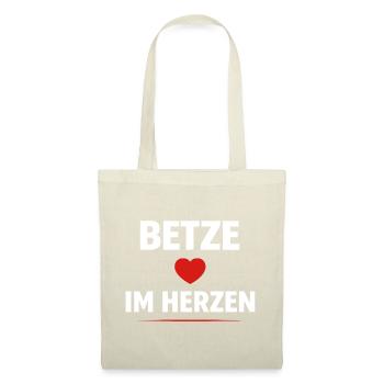 Betze in the Heart – Kaiserslautern Fan Shirt - Tote Bag - nature - Front