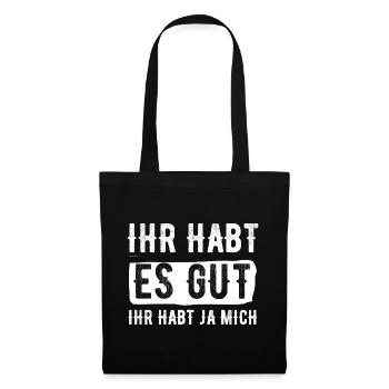 Tu as bien joué, tu m’as eu - Sac en tissu - noir - Devant