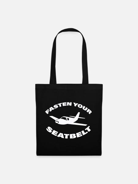 FASTEN YOUR SEATBELT - Stoffbeutel - Schwarz