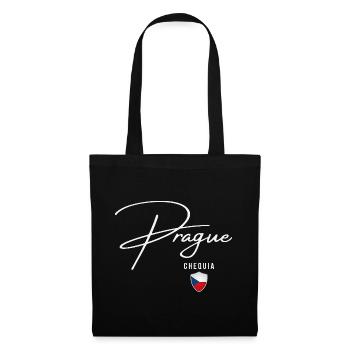 Prag Tschechien, elegantes Design Prag - Stoffbeutel - Schwarz - Vorne