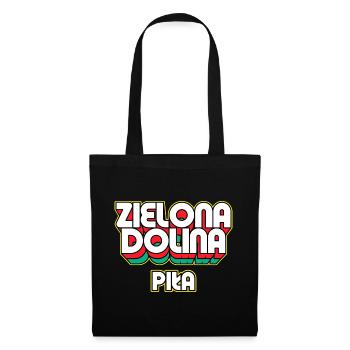 Zielona Dolina Piła. Name des Retro-Bezirks - Stoffbeutel - Schwarz - Vorne