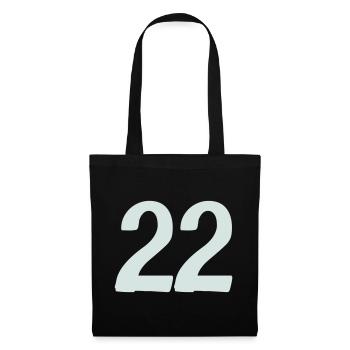 22- - Sac en tissu - noir - Devant