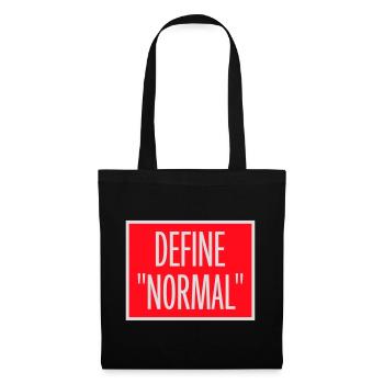 Define Normal Lustig Sarkastisch Definition Grafik - Stoffbeutel - Schwarz - Vorne