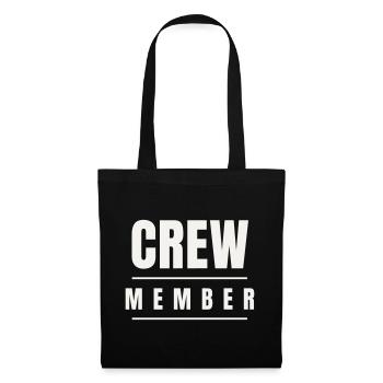 Crew Member Bold Team Staff Event Festival Group - Tote Bag - black - Front