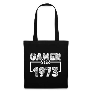 Gamer 1973 - Stoffbeutel - Schwarz - Vorne