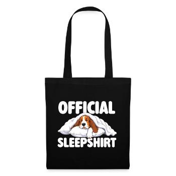 Official Sleepshirt - Cute Basset Hound Dog Mom - Tote Bag - black - Front