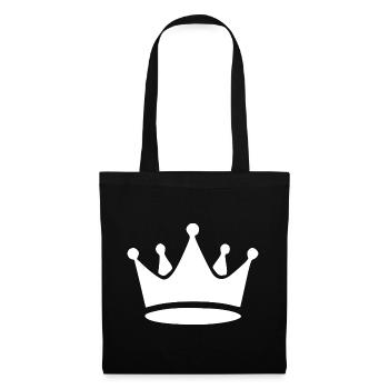 Crown White Birthday Gift Birthday - Tote Bag - black - Front