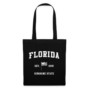Florida Est. 1845 Sunshine State USA Florida - Stoffbeutel - Schwarz - Vorne