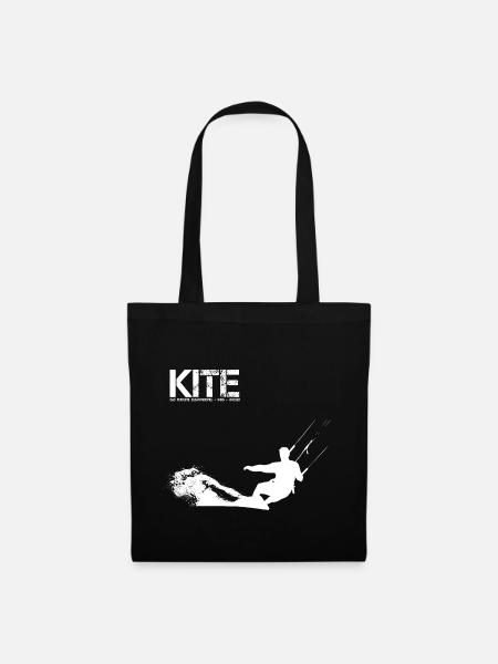 KITEBOARDING GESCHENK - Stoffbeutel - Schwarz
