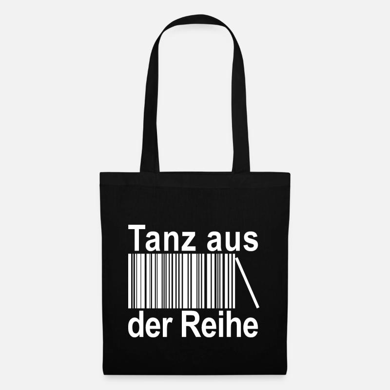 Tanz aus der Reihe Barcode - Stoffbeutel - Schwarz