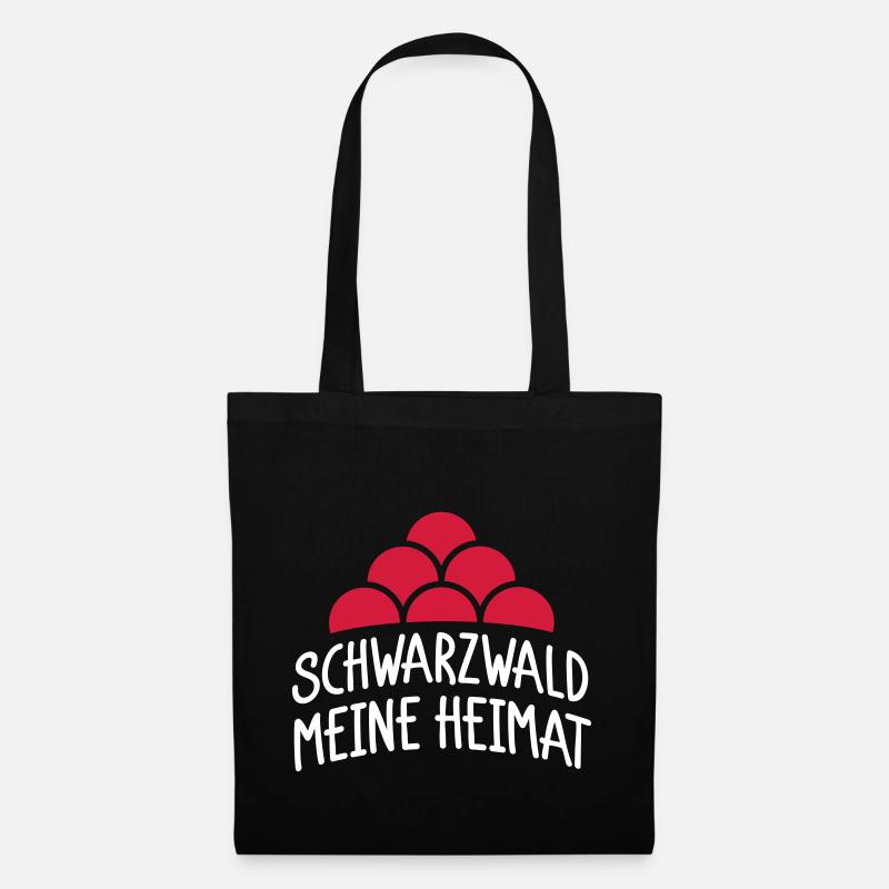 Schwarzwald meine Heimat - Stoffbeutel - Schwarz