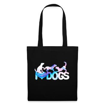 I Love Dogs - Tote Bag - black - Front