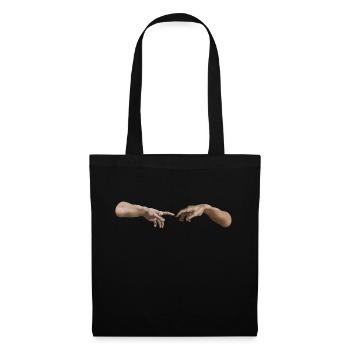 Création Adam Michelangelo * Main gauche de Dieu - Sac en tissu - noir - Devant
