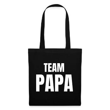 Team Papa pour la fête des pères - Sac en tissu - noir - Devant