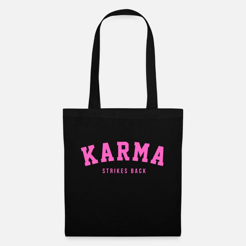 KARMA STRIKES BACK - Tote Bag - black
