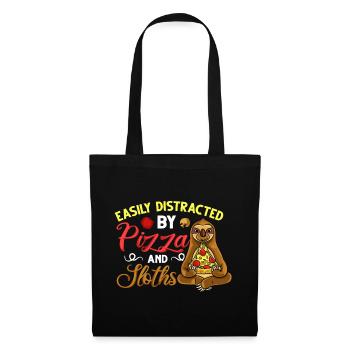Sloth Pizza Delivery Pizzeria Italian - Tote Bag - black - Front