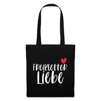 Freiklettern Klettern Liebe Berge Sport Geschenk - Stoffbeutel - Schwarz - Vorne