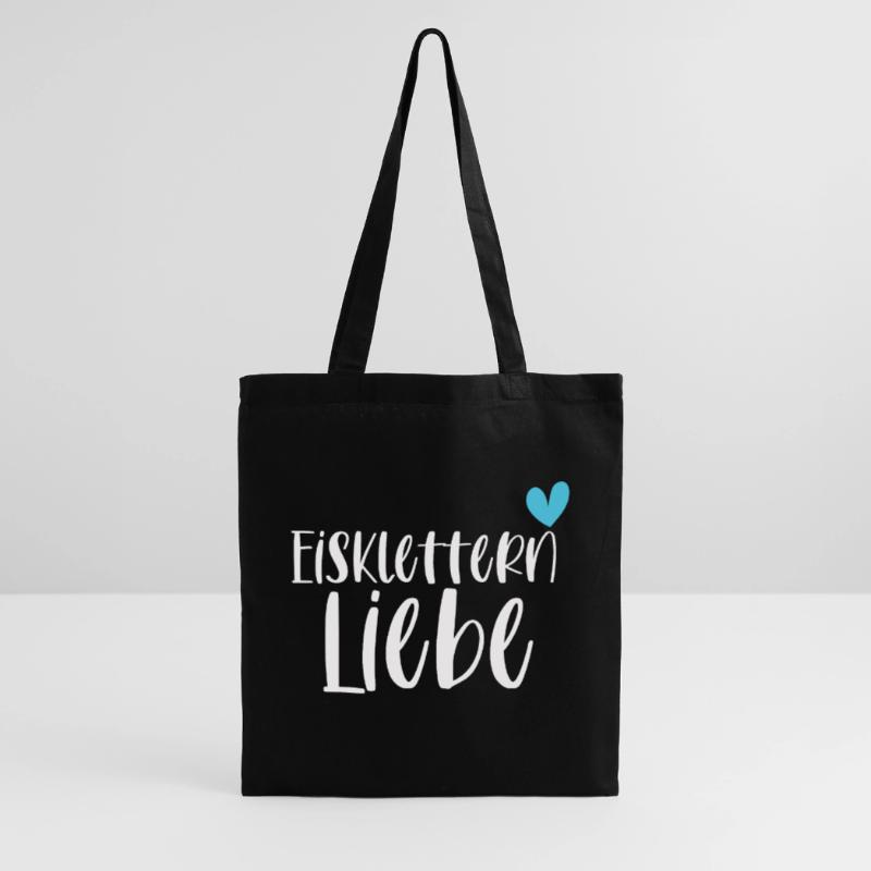 Klettern Eisklettern Liebe Eispickel Geschenk Stoffbeutel