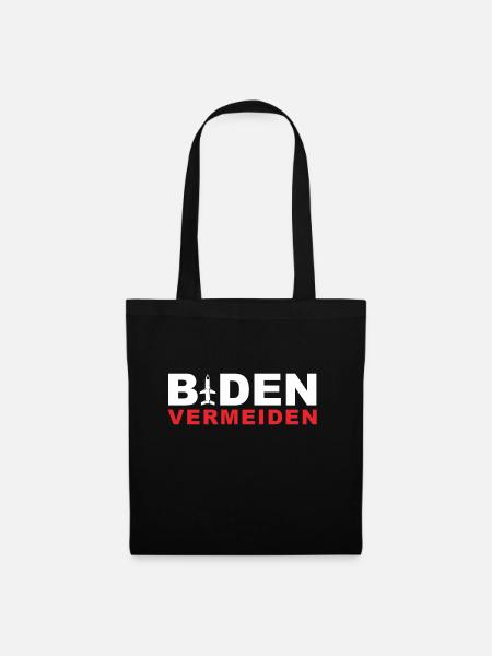 Biden Vermeiden - Stoffbeutel - Schwarz