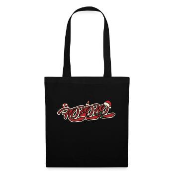 Ho Ho Ho - Noël Weihnachten - Sac en tissu - noir - Devant