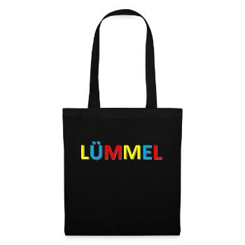 Lümmel ~ Design für kleine und große Lümmel - Stoffbeutel - Schwarz - Vorne